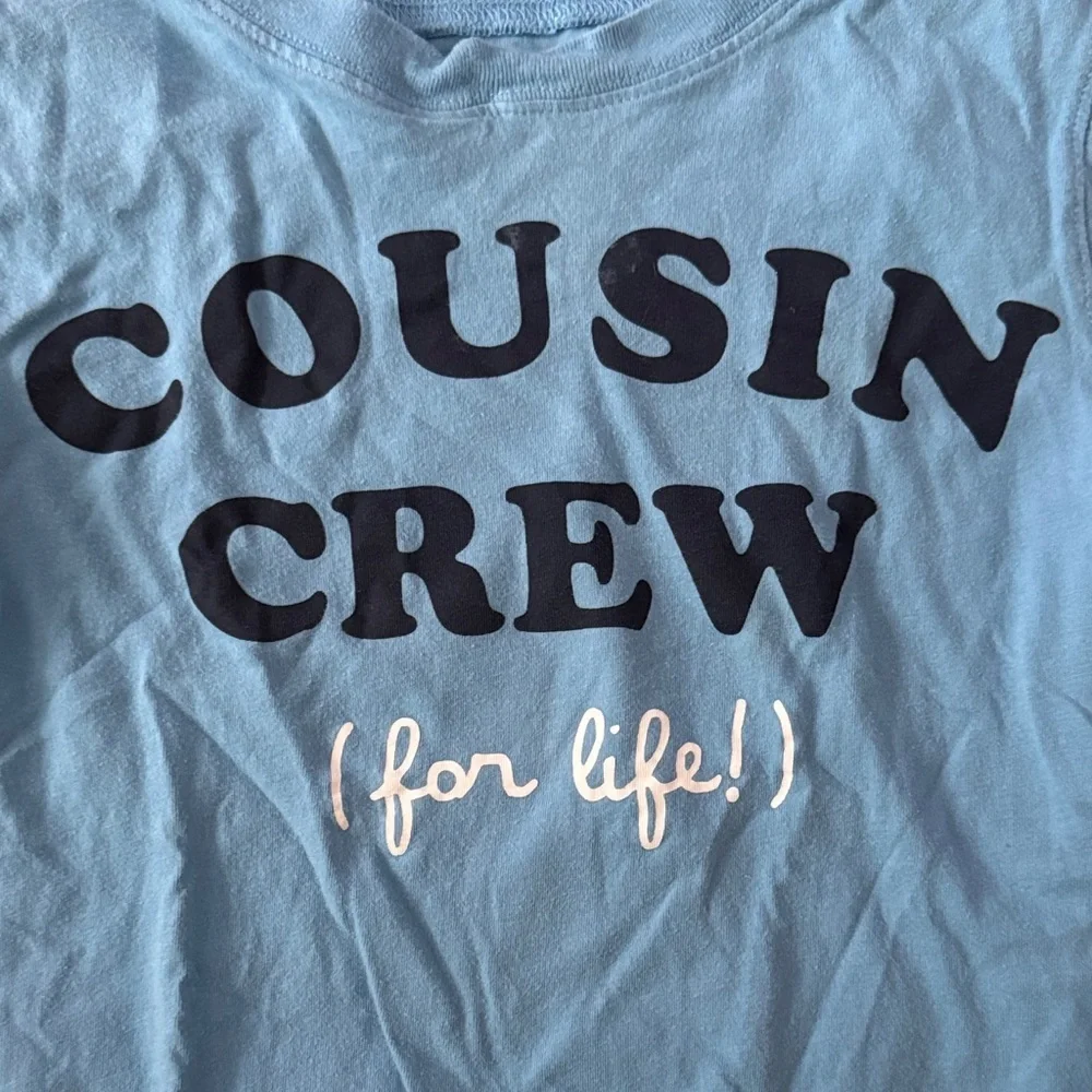 Blue Long Sleeve 'Cousin Crew' Kids Shirt
